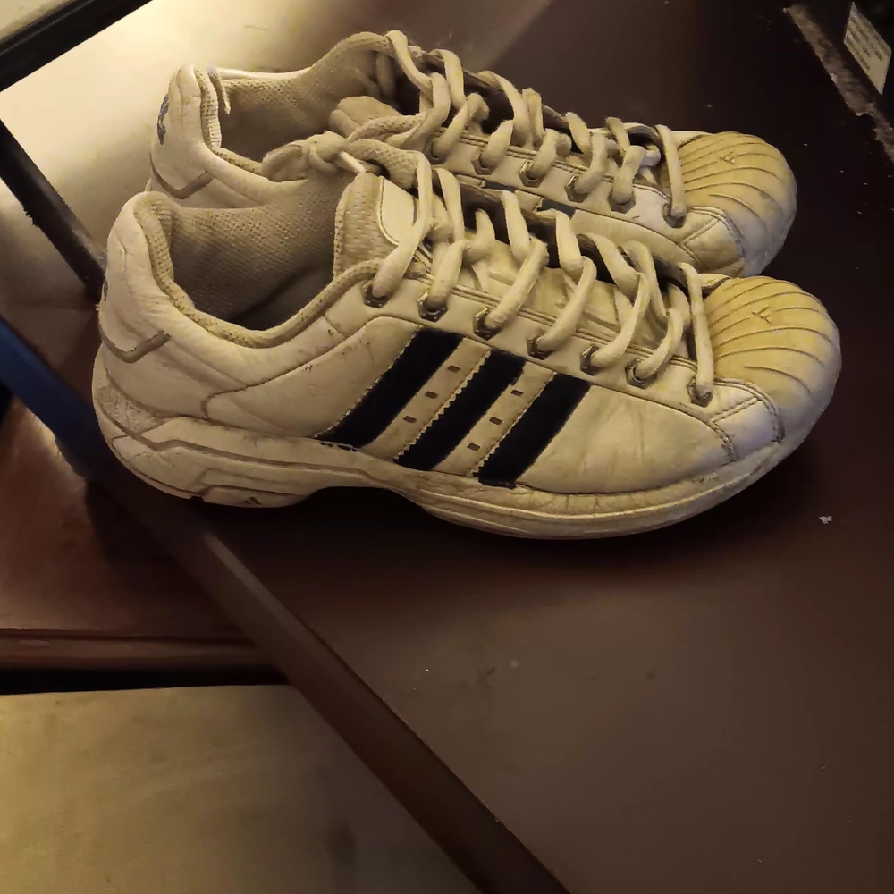 adidas White and Black Men's Shoes - Picture 2 of 6